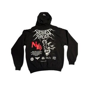 Darc Sport New York Black Graphic Hoodie with Wolves Forever
